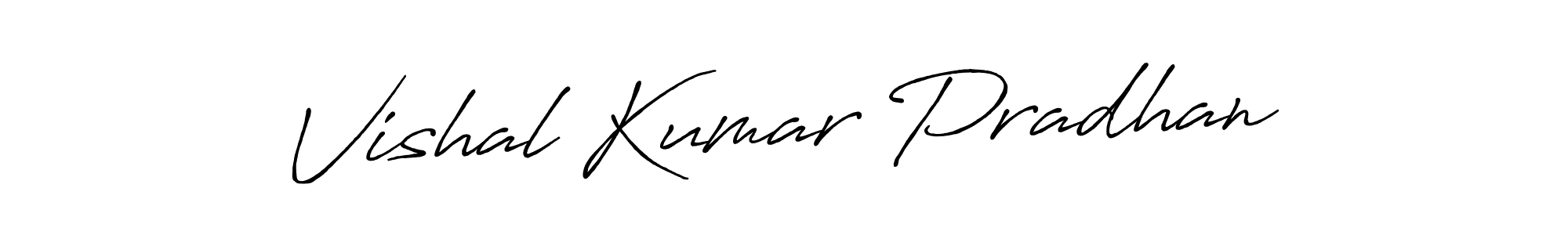 Use a signature maker to create a handwritten signature online. With this signature software, you can design (Antro_Vectra_Bolder) your own signature for name Vishal Kumar Pradhan. Vishal Kumar Pradhan signature style 7 images and pictures png