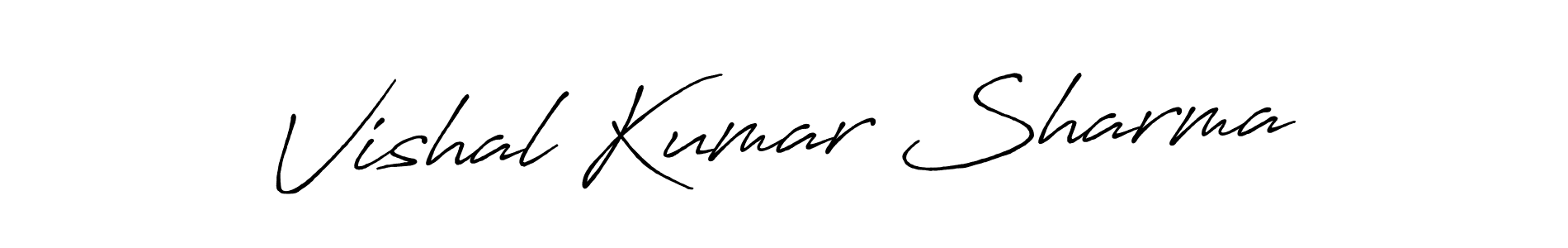 Design your own signature with our free online signature maker. With this signature software, you can create a handwritten (Antro_Vectra_Bolder) signature for name Vishal Kumar Sharma. Vishal Kumar Sharma signature style 7 images and pictures png