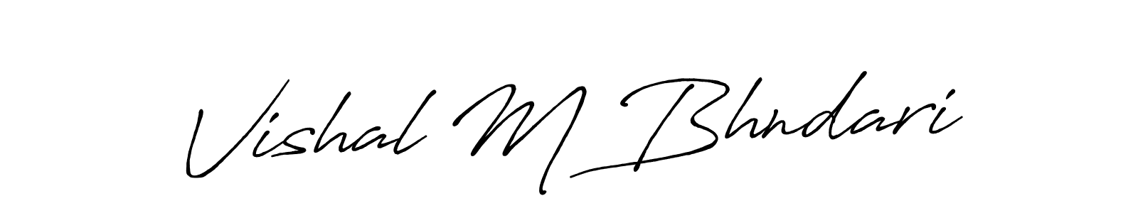 This is the best signature style for the Vishal M Bhndari name. Also you like these signature font (Antro_Vectra_Bolder). Mix name signature. Vishal M Bhndari signature style 7 images and pictures png