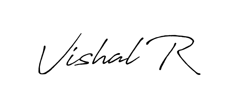 if you are searching for the best signature style for your name Vishal R. so please give up your signature search. here we have designed multiple signature styles  using Antro_Vectra_Bolder. Vishal R signature style 7 images and pictures png