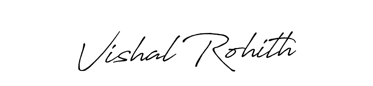 Create a beautiful signature design for name Vishal Rohith. With this signature (Antro_Vectra_Bolder) fonts, you can make a handwritten signature for free. Vishal Rohith signature style 7 images and pictures png