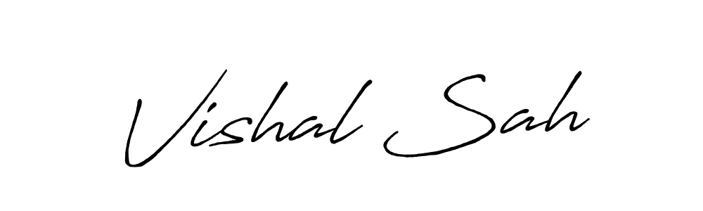 Similarly Antro_Vectra_Bolder is the best handwritten signature design. Signature creator online .You can use it as an online autograph creator for name Vishal Sah. Vishal Sah signature style 7 images and pictures png