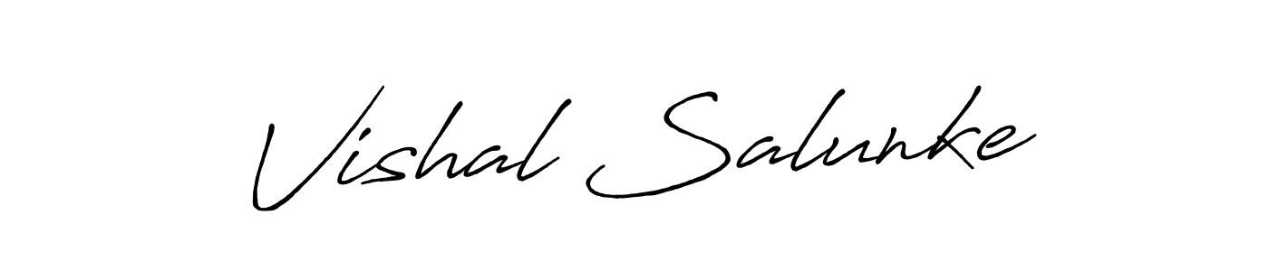 How to make Vishal Salunke signature? Antro_Vectra_Bolder is a professional autograph style. Create handwritten signature for Vishal Salunke name. Vishal Salunke signature style 7 images and pictures png