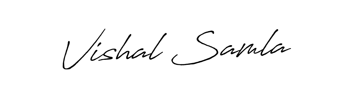 You can use this online signature creator to create a handwritten signature for the name Vishal Samla. This is the best online autograph maker. Vishal Samla signature style 7 images and pictures png