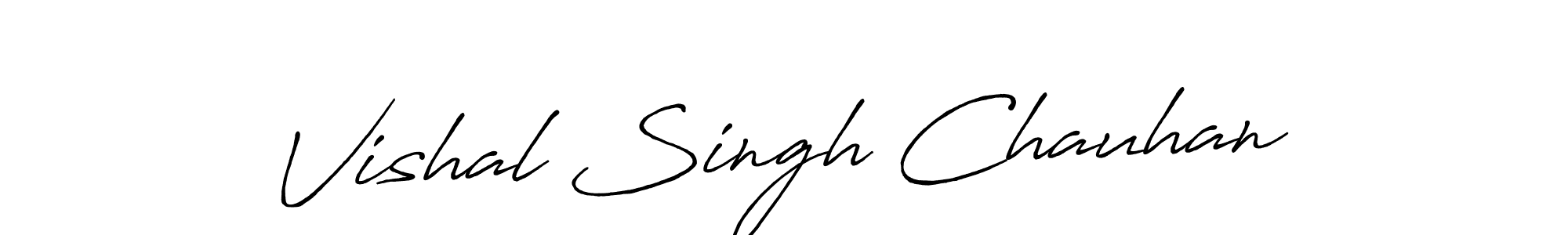 Use a signature maker to create a handwritten signature online. With this signature software, you can design (Antro_Vectra_Bolder) your own signature for name Vishal Singh Chauhan. Vishal Singh Chauhan signature style 7 images and pictures png