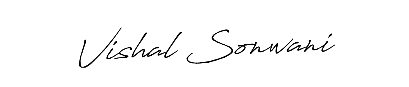 Also we have Vishal Sonwani name is the best signature style. Create professional handwritten signature collection using Antro_Vectra_Bolder autograph style. Vishal Sonwani signature style 7 images and pictures png