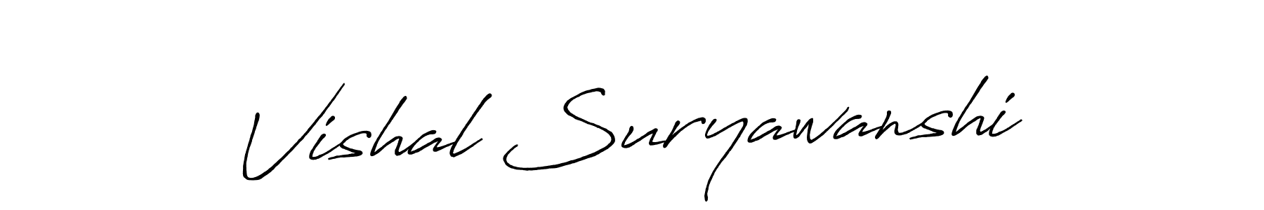 Also we have Vishal Suryawanshi name is the best signature style. Create professional handwritten signature collection using Antro_Vectra_Bolder autograph style. Vishal Suryawanshi signature style 7 images and pictures png