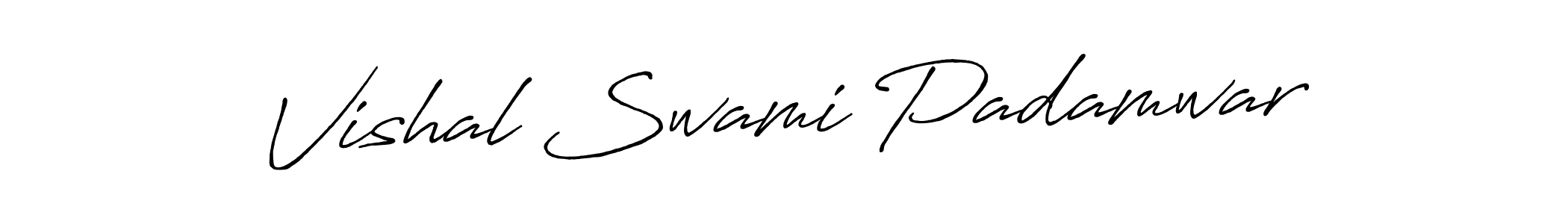 Design your own signature with our free online signature maker. With this signature software, you can create a handwritten (Antro_Vectra_Bolder) signature for name Vishal Swami Padamwar. Vishal Swami Padamwar signature style 7 images and pictures png