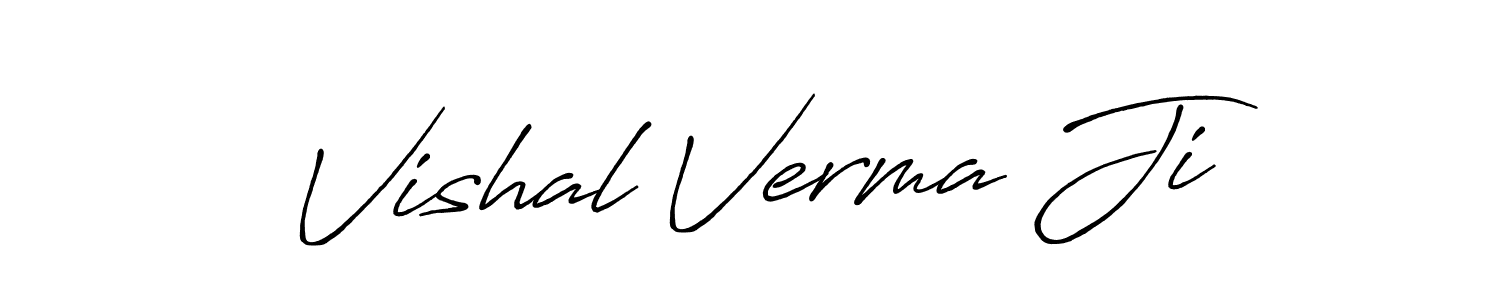 You should practise on your own different ways (Antro_Vectra_Bolder) to write your name (Vishal Verma Ji) in signature. don't let someone else do it for you. Vishal Verma Ji signature style 7 images and pictures png