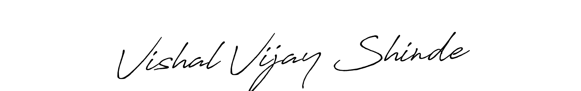 Vishal Vijay Shinde stylish signature style. Best Handwritten Sign (Antro_Vectra_Bolder) for my name. Handwritten Signature Collection Ideas for my name Vishal Vijay Shinde. Vishal Vijay Shinde signature style 7 images and pictures png