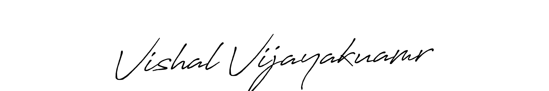 Antro_Vectra_Bolder is a professional signature style that is perfect for those who want to add a touch of class to their signature. It is also a great choice for those who want to make their signature more unique. Get Vishal Vijayakuamr name to fancy signature for free. Vishal Vijayakuamr signature style 7 images and pictures png