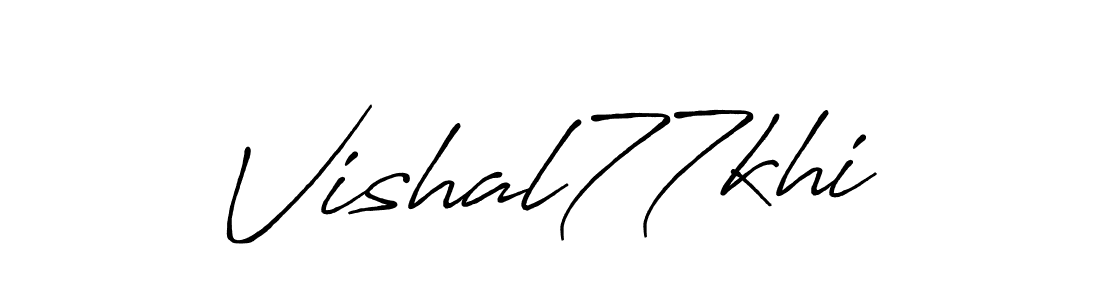 How to Draw Vishal77khi signature style? Antro_Vectra_Bolder is a latest design signature styles for name Vishal77khi. Vishal77khi signature style 7 images and pictures png