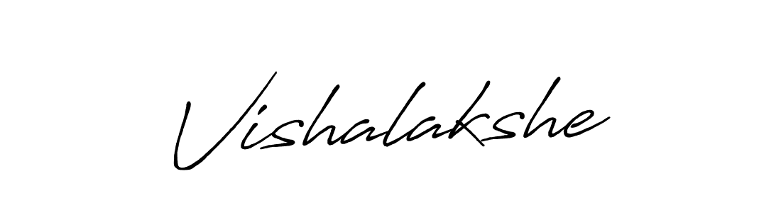 Vishalakshe stylish signature style. Best Handwritten Sign (Antro_Vectra_Bolder) for my name. Handwritten Signature Collection Ideas for my name Vishalakshe. Vishalakshe signature style 7 images and pictures png