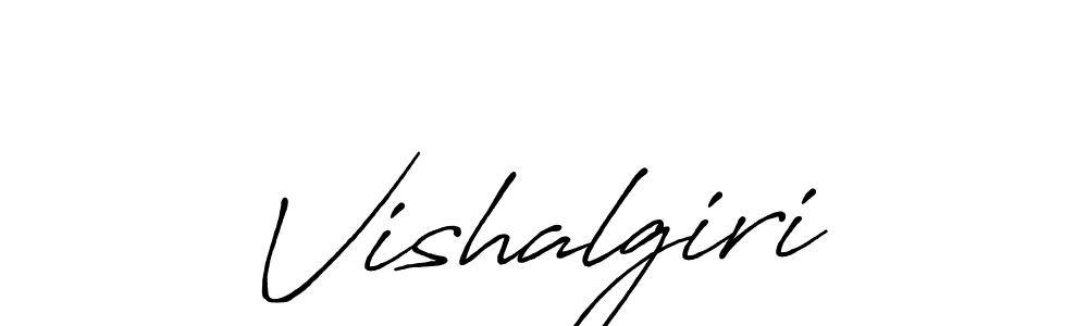 Also we have Vishalgiri name is the best signature style. Create professional handwritten signature collection using Antro_Vectra_Bolder autograph style. Vishalgiri signature style 7 images and pictures png
