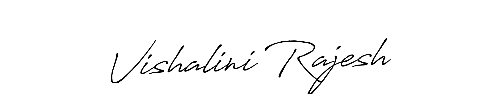 The best way (Antro_Vectra_Bolder) to make a short signature is to pick only two or three words in your name. The name Vishalini Rajesh include a total of six letters. For converting this name. Vishalini Rajesh signature style 7 images and pictures png