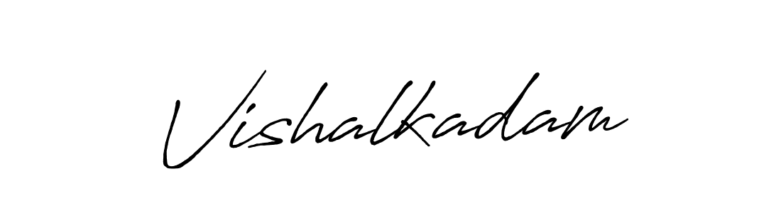How to make Vishalkadam signature? Antro_Vectra_Bolder is a professional autograph style. Create handwritten signature for Vishalkadam name. Vishalkadam signature style 7 images and pictures png