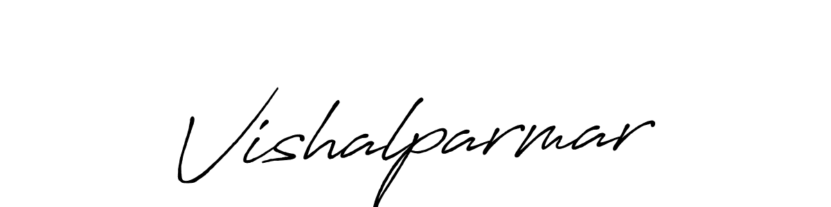 Use a signature maker to create a handwritten signature online. With this signature software, you can design (Antro_Vectra_Bolder) your own signature for name Vishalparmar. Vishalparmar signature style 7 images and pictures png