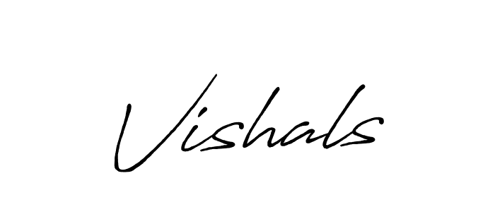 How to make Vishals name signature. Use Antro_Vectra_Bolder style for creating short signs online. This is the latest handwritten sign. Vishals signature style 7 images and pictures png