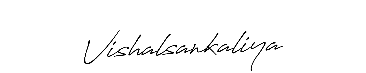 How to Draw Vishalsankaliya signature style? Antro_Vectra_Bolder is a latest design signature styles for name Vishalsankaliya. Vishalsankaliya signature style 7 images and pictures png