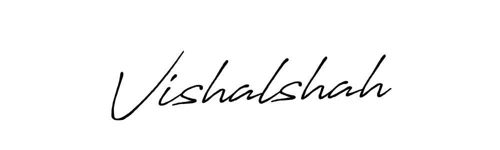 Create a beautiful signature design for name Vishalshah. With this signature (Antro_Vectra_Bolder) fonts, you can make a handwritten signature for free. Vishalshah signature style 7 images and pictures png