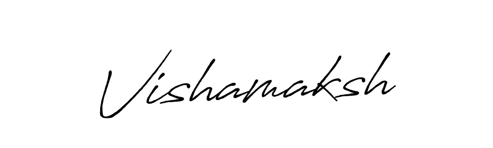 Vishamaksh stylish signature style. Best Handwritten Sign (Antro_Vectra_Bolder) for my name. Handwritten Signature Collection Ideas for my name Vishamaksh. Vishamaksh signature style 7 images and pictures png