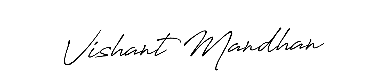 Once you've used our free online signature maker to create your best signature Antro_Vectra_Bolder style, it's time to enjoy all of the benefits that Vishant Mandhan name signing documents. Vishant Mandhan signature style 7 images and pictures png