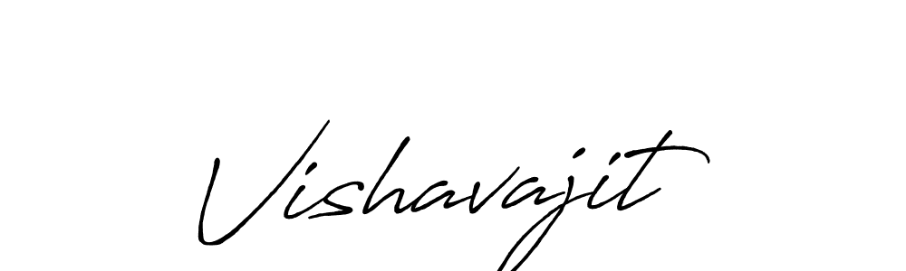 How to make Vishavajit signature? Antro_Vectra_Bolder is a professional autograph style. Create handwritten signature for Vishavajit name. Vishavajit signature style 7 images and pictures png