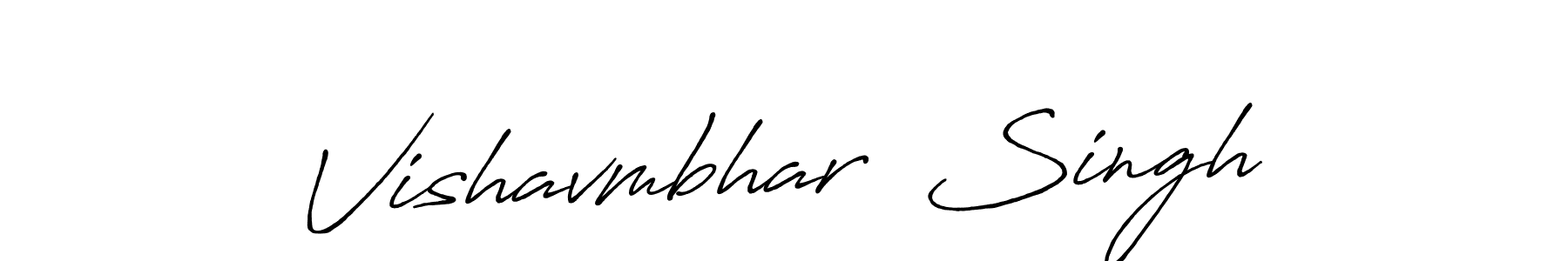 Design your own signature with our free online signature maker. With this signature software, you can create a handwritten (Antro_Vectra_Bolder) signature for name Vishavmbhar  Singh. Vishavmbhar  Singh signature style 7 images and pictures png