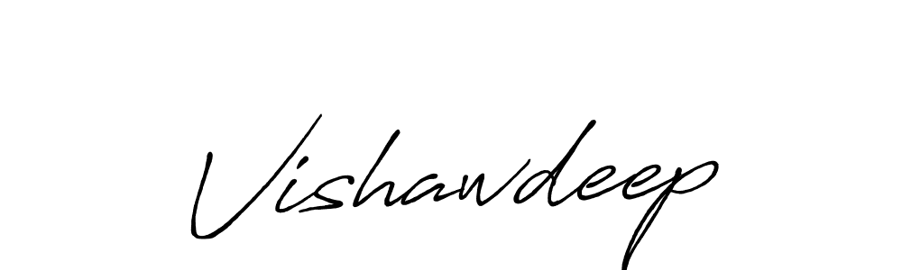 How to make Vishawdeep name signature. Use Antro_Vectra_Bolder style for creating short signs online. This is the latest handwritten sign. Vishawdeep signature style 7 images and pictures png
