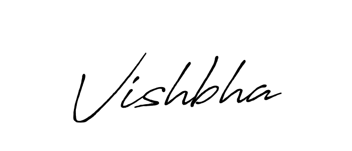 Also we have Vishbha name is the best signature style. Create professional handwritten signature collection using Antro_Vectra_Bolder autograph style. Vishbha signature style 7 images and pictures png