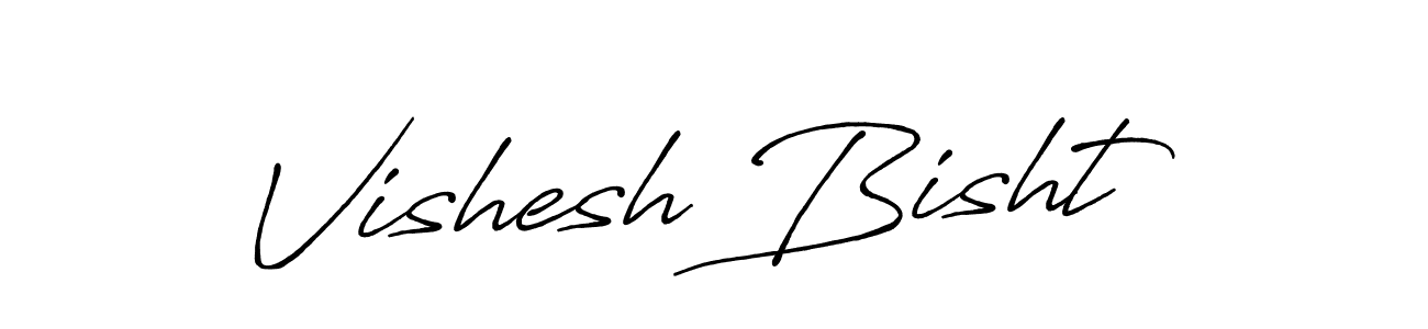 Similarly Antro_Vectra_Bolder is the best handwritten signature design. Signature creator online .You can use it as an online autograph creator for name Vishesh Bisht. Vishesh Bisht signature style 7 images and pictures png