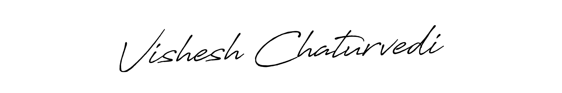 How to make Vishesh Chaturvedi signature? Antro_Vectra_Bolder is a professional autograph style. Create handwritten signature for Vishesh Chaturvedi name. Vishesh Chaturvedi signature style 7 images and pictures png