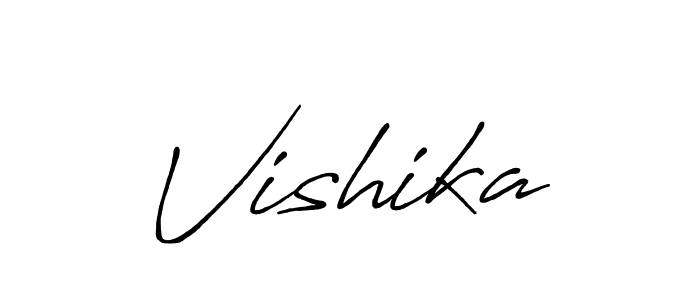 Once you've used our free online signature maker to create your best signature Antro_Vectra_Bolder style, it's time to enjoy all of the benefits that Vishika name signing documents. Vishika signature style 7 images and pictures png