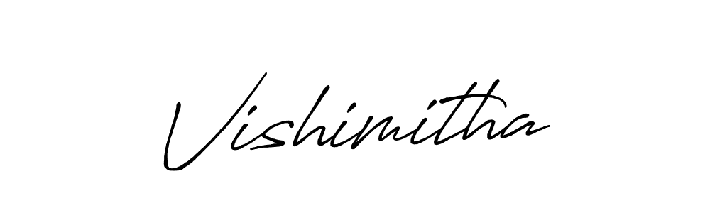 Antro_Vectra_Bolder is a professional signature style that is perfect for those who want to add a touch of class to their signature. It is also a great choice for those who want to make their signature more unique. Get Vishimitha name to fancy signature for free. Vishimitha signature style 7 images and pictures png