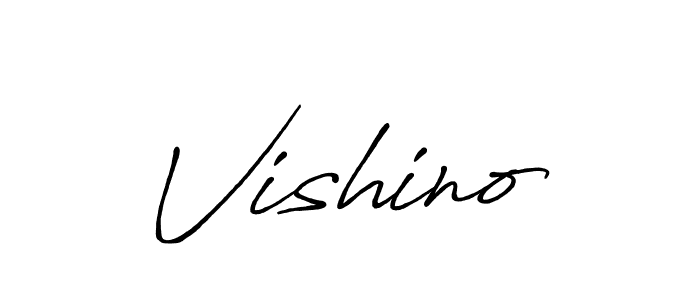 How to make Vishino signature? Antro_Vectra_Bolder is a professional autograph style. Create handwritten signature for Vishino name. Vishino signature style 7 images and pictures png