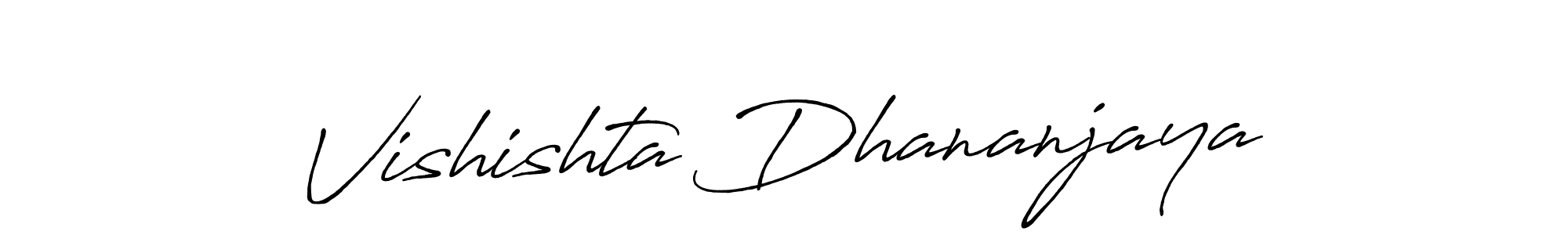 Design your own signature with our free online signature maker. With this signature software, you can create a handwritten (Antro_Vectra_Bolder) signature for name Vishishta Dhananjaya. Vishishta Dhananjaya signature style 7 images and pictures png