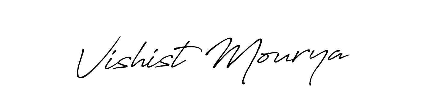 if you are searching for the best signature style for your name Vishist Mourya. so please give up your signature search. here we have designed multiple signature styles  using Antro_Vectra_Bolder. Vishist Mourya signature style 7 images and pictures png