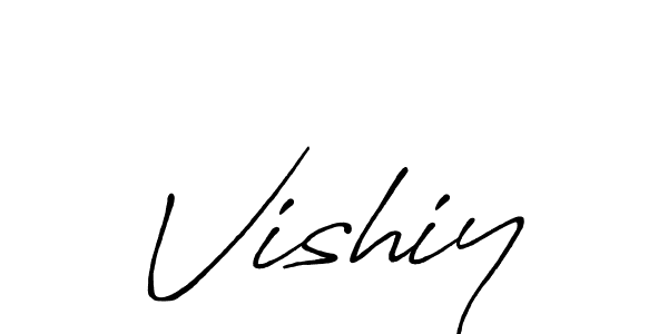 Make a beautiful signature design for name Vishiy. With this signature (Antro_Vectra_Bolder) style, you can create a handwritten signature for free. Vishiy signature style 7 images and pictures png