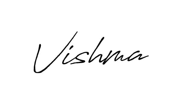 Design your own signature with our free online signature maker. With this signature software, you can create a handwritten (Antro_Vectra_Bolder) signature for name Vishma. Vishma signature style 7 images and pictures png