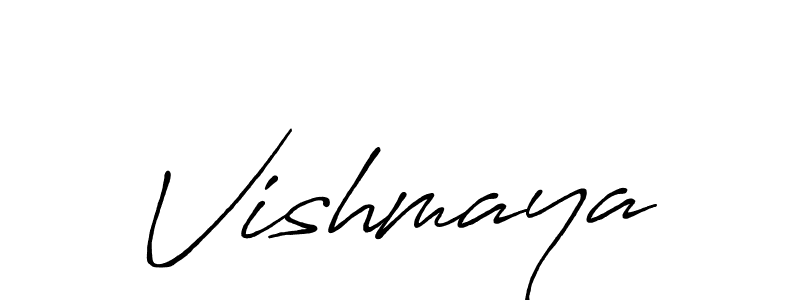 Similarly Antro_Vectra_Bolder is the best handwritten signature design. Signature creator online .You can use it as an online autograph creator for name Vishmaya. Vishmaya signature style 7 images and pictures png