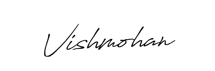 How to make Vishmohan name signature. Use Antro_Vectra_Bolder style for creating short signs online. This is the latest handwritten sign. Vishmohan signature style 7 images and pictures png