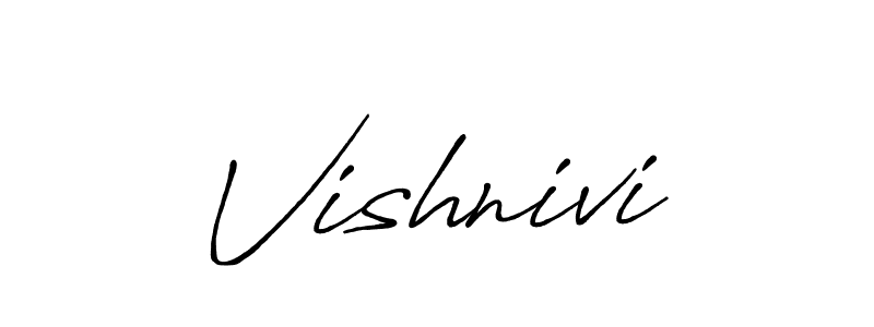 Also we have Vishnivi name is the best signature style. Create professional handwritten signature collection using Antro_Vectra_Bolder autograph style. Vishnivi signature style 7 images and pictures png