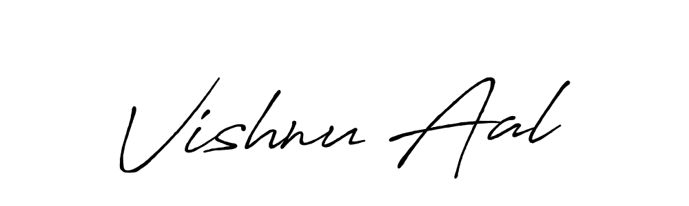 Design your own signature with our free online signature maker. With this signature software, you can create a handwritten (Antro_Vectra_Bolder) signature for name Vishnu Aal. Vishnu Aal signature style 7 images and pictures png