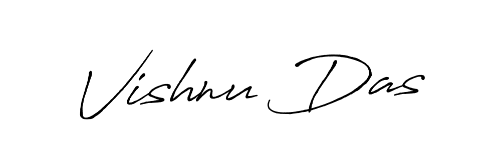Vishnu Das stylish signature style. Best Handwritten Sign (Antro_Vectra_Bolder) for my name. Handwritten Signature Collection Ideas for my name Vishnu Das. Vishnu Das signature style 7 images and pictures png