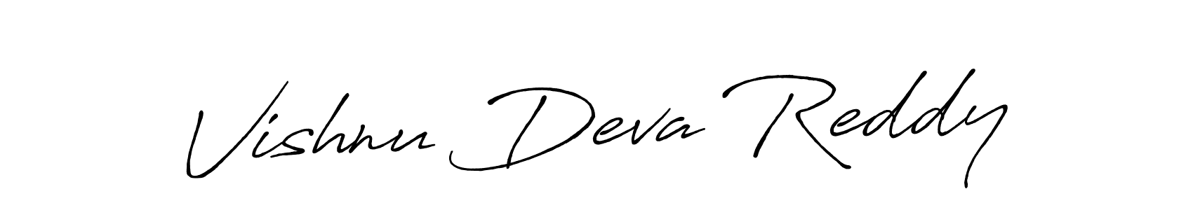 Vishnu Deva Reddy stylish signature style. Best Handwritten Sign (Antro_Vectra_Bolder) for my name. Handwritten Signature Collection Ideas for my name Vishnu Deva Reddy. Vishnu Deva Reddy signature style 7 images and pictures png