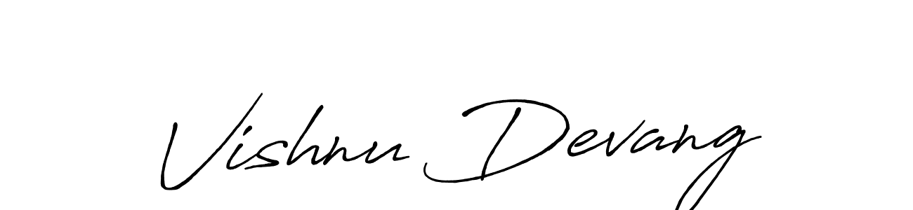 Also You can easily find your signature by using the search form. We will create Vishnu Devang name handwritten signature images for you free of cost using Antro_Vectra_Bolder sign style. Vishnu Devang signature style 7 images and pictures png