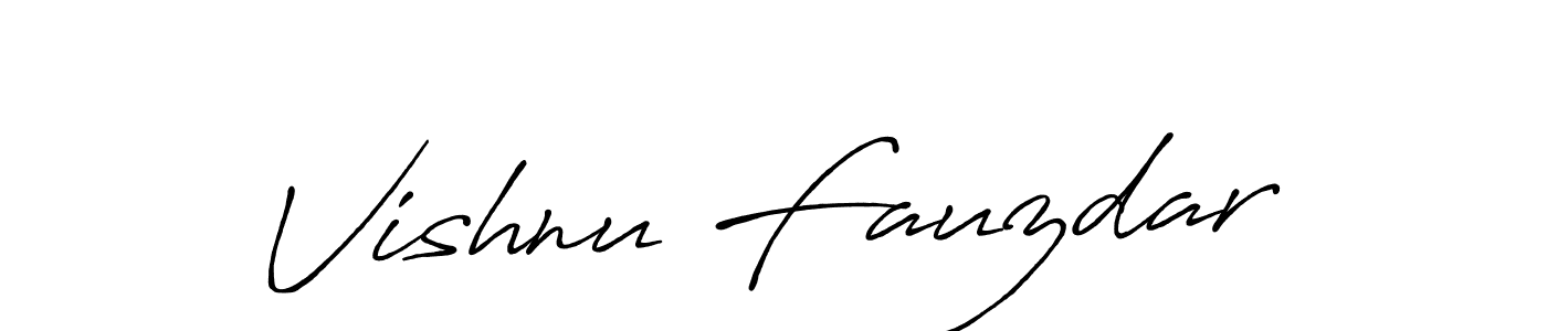 The best way (Antro_Vectra_Bolder) to make a short signature is to pick only two or three words in your name. The name Vishnu Fauzdar include a total of six letters. For converting this name. Vishnu Fauzdar signature style 7 images and pictures png