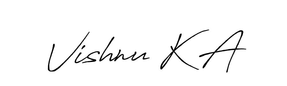 You should practise on your own different ways (Antro_Vectra_Bolder) to write your name (Vishnu K A) in signature. don't let someone else do it for you. Vishnu K A signature style 7 images and pictures png