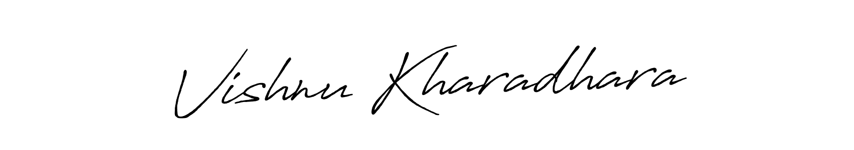Also we have Vishnu Kharadhara name is the best signature style. Create professional handwritten signature collection using Antro_Vectra_Bolder autograph style. Vishnu Kharadhara signature style 7 images and pictures png