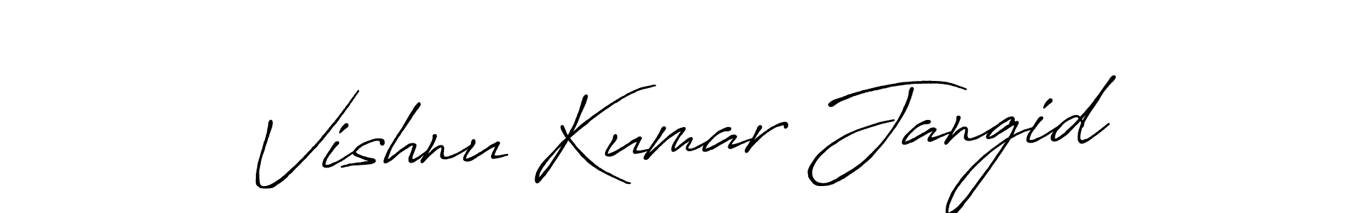 Make a short Vishnu Kumar Jangid signature style. Manage your documents anywhere anytime using Antro_Vectra_Bolder. Create and add eSignatures, submit forms, share and send files easily. Vishnu Kumar Jangid signature style 7 images and pictures png